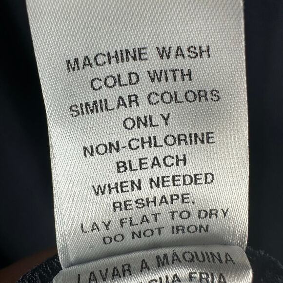 London Times Plus Size Pleated Flounce Surplice Dress Navy Size US 14W - Picture 5 of 10